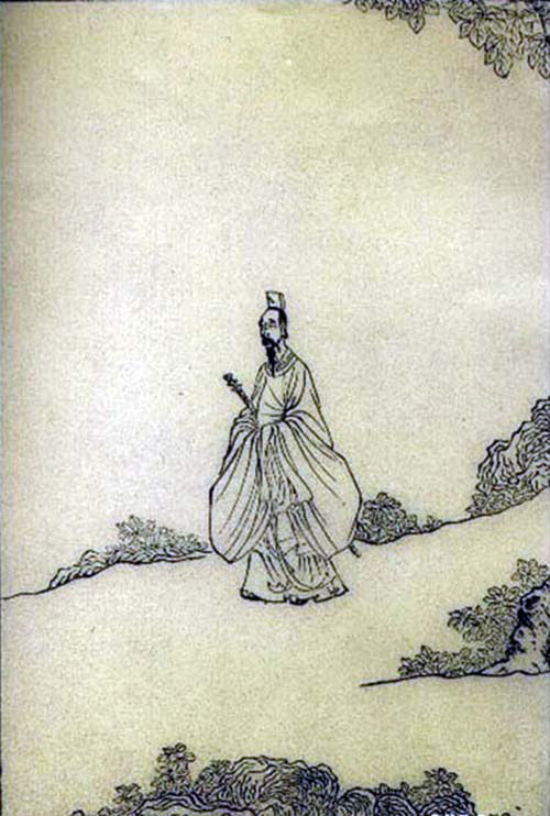 Qu Yuan Sang while Walking